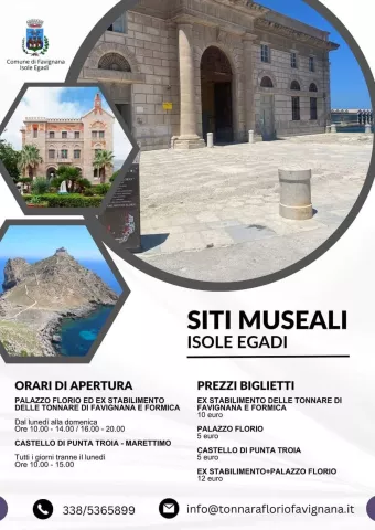 Nuovi orari dei siti museali delle Egadi