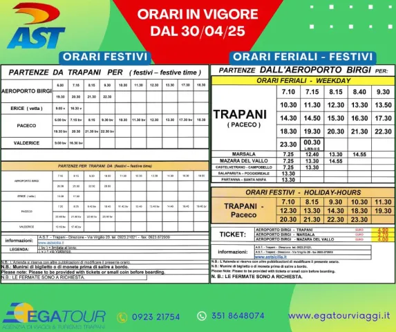 Nuovi Orari Pullman AST