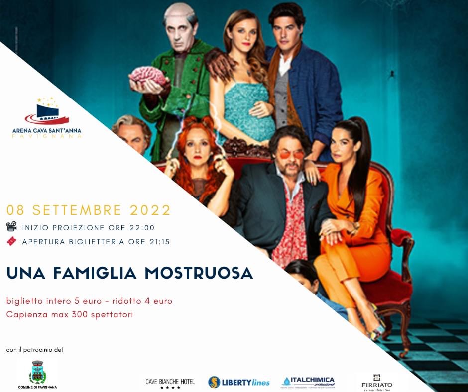 Cinema Sotto Le Stelle all'Arena Cava Sant'Anna