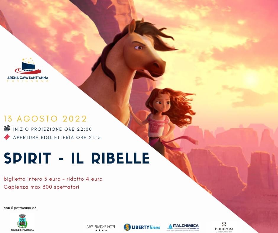 Cinema Sotto Le Stelle all'Arena Cava Sant'Anna