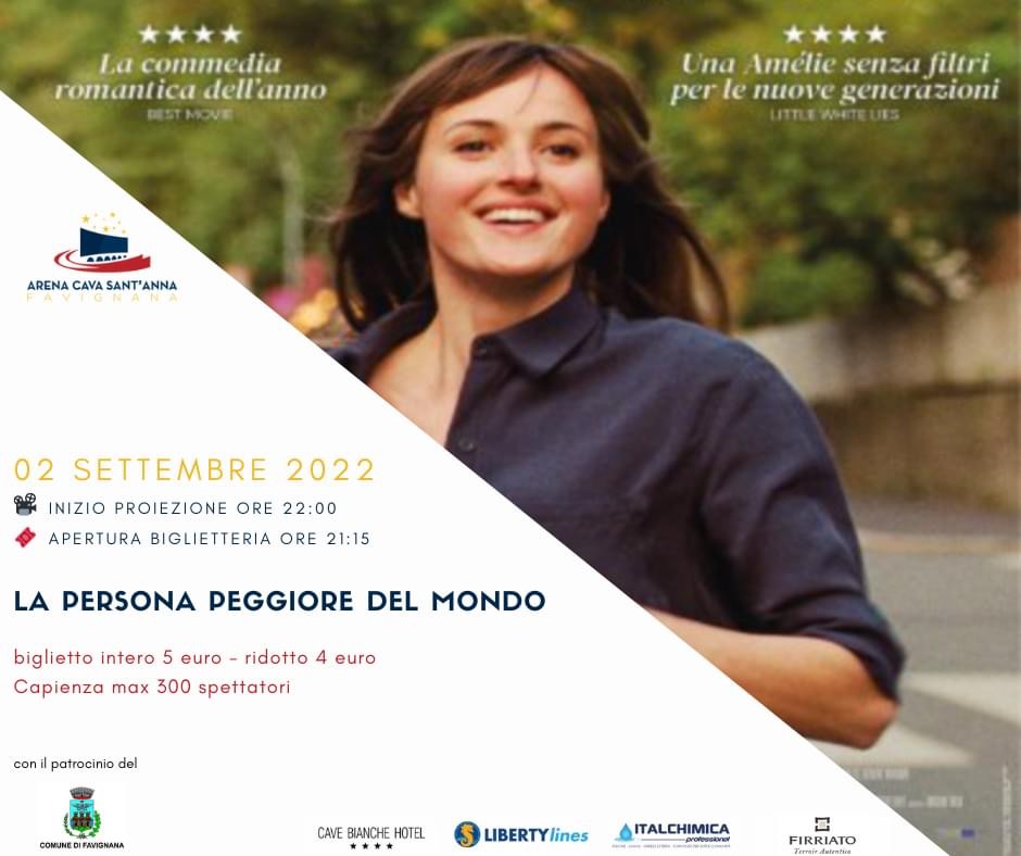 Cinema Sotto Le Stelle all'Arena Cava Sant'Anna