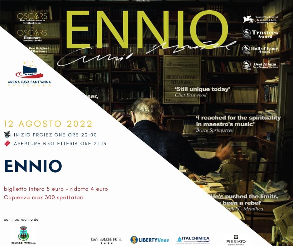 Cinema Sotto Le Stelle all'Arena Cava Sant'Anna