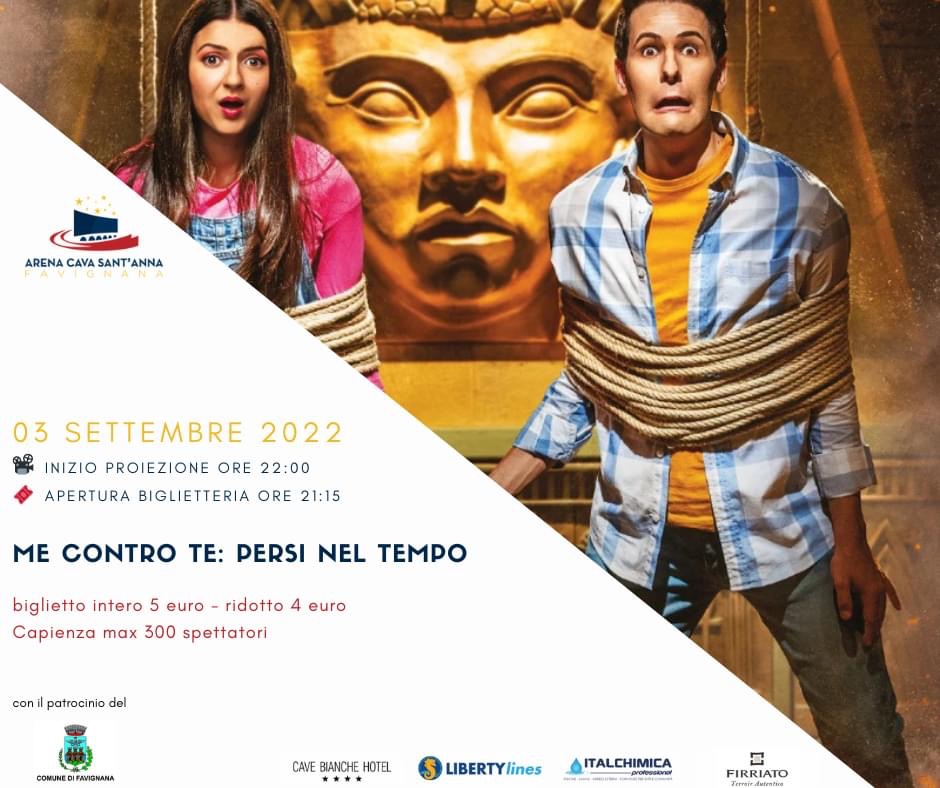 Cinema Sotto Le Stelle all'Arena Cava Sant'Anna
